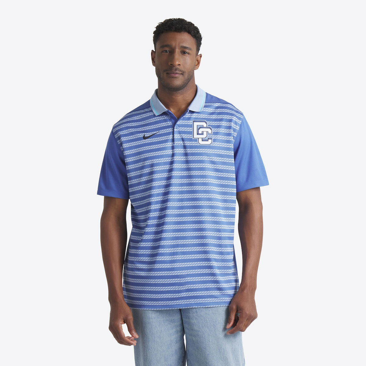 【公式グッズ】MLB ナショナルズ ポロシャツ Nike/ナイキ メンズ ブルー (Men's Nike AC City Connect Victory Polo)