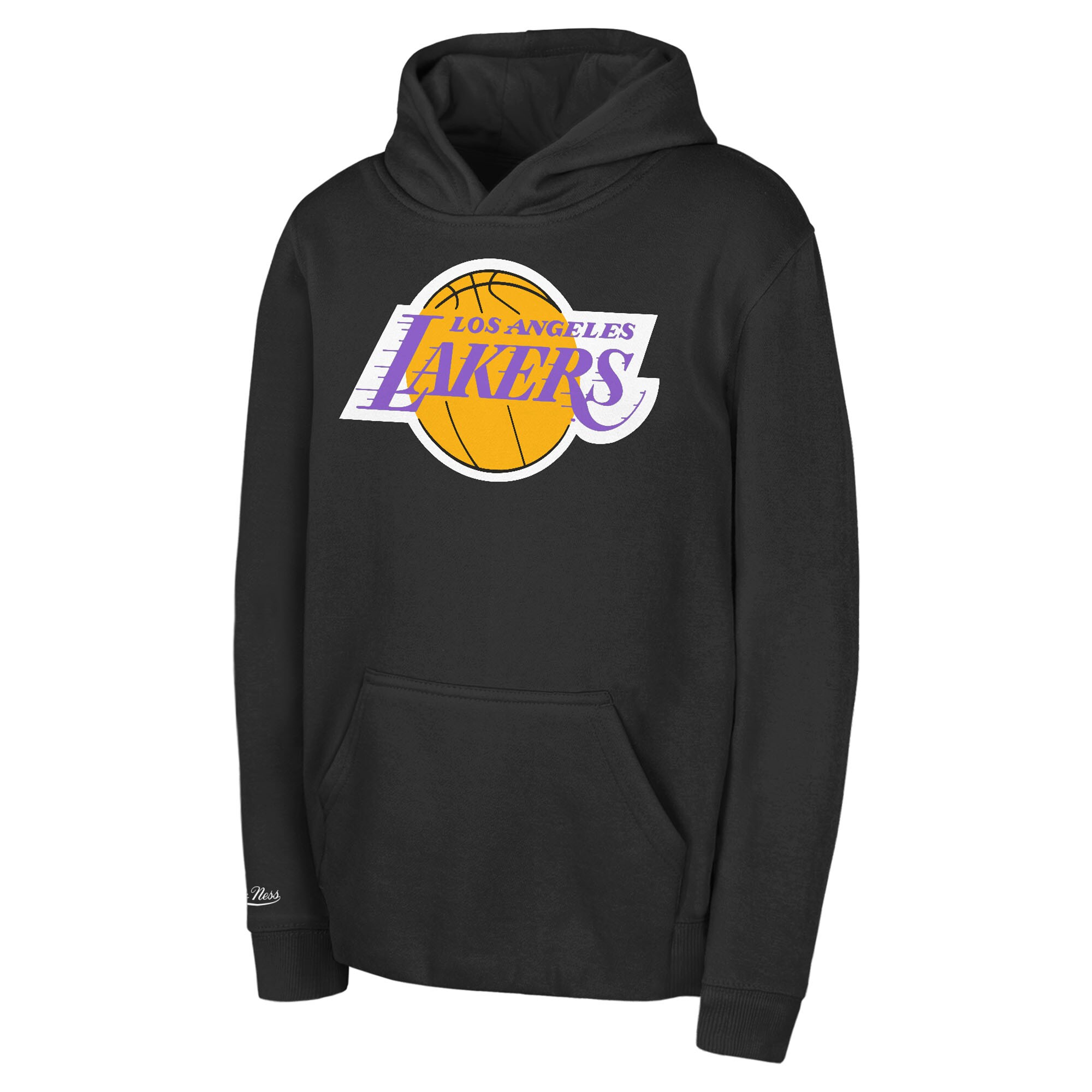 【公式グッズ】NBA レイカーズ プルオーバー パーカー Mitchell & Ness(ミッチェル&ネス) トドラー・幼児サイズ ブラック (NBA MNC SP25 Toddler Retro Logo PO Hoodie)