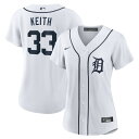 【公式グッズ】MLB タイガース コルト・キース ホーム ユニフォーム (レプリカ) Nike/ナイキ レディース ホワイト (Women's Nike 1.0...