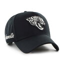 【公式グッズ】NFL ジャガーズ アジャスタブルキャップ '47 メンズ ブラック (NFL Foundation Offside Pinch Front Structured Adjustable)