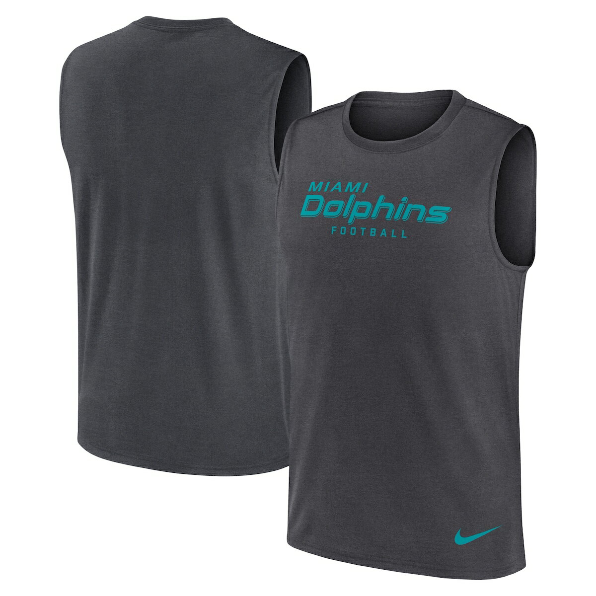 【公式グッズ】NFL ドルフィンズ タンクトップ Nike/ナイキ メンズ グレイ (25 Men's Nike Primetime Legend Dri-Fit Muscle Tank)