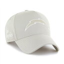 【公式グッズ】NFL チャージャーズ アジャスタブル キャップ '47 /フォーティーセブン メンズ クリーム (NFL Foundation Offside Pinch Front Structured Adjustable)