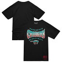 エントリーでポイント 5倍【公式グッズ】NBA グリズリーズ Tシャツ Mitchell & Ness(ミッチェル&ネス) メンズ ブラック (NBA Mitchell & Ness Men's Worldwide Collection Glow Up SS Tee)(4)