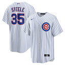 【公式グッズ】MLB カブス ジャスティン・スティール ユニフォーム Nike ナイキ メンズ ホワイト (Men's Nike 1.0 Replica Player Jersey)