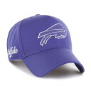 【公式グッズ】NFL ビルズ アジャスタブル キャップ '47 /フォーティーセブン メンズ ブルー (NFL Foundation Offside Pinch Front Structured Adjustable)