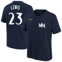 エントリーでポイント 5倍【公式グッズ】MLB ツインズ ロイス・ルイス Tシャツ Nike ナイキ キッズサイズ ネイビー (2024 Nike Fuse City Connect NN - Carryover Teams)(4)