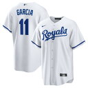 エントリーでポイント 5倍【公式グッズ】MLB ロイヤルズ マイケル・ガルシア ユニフォーム Nike ナイキ メンズ ホワイト (Men's Nike 1.0 Replica Player Jersey)(4)