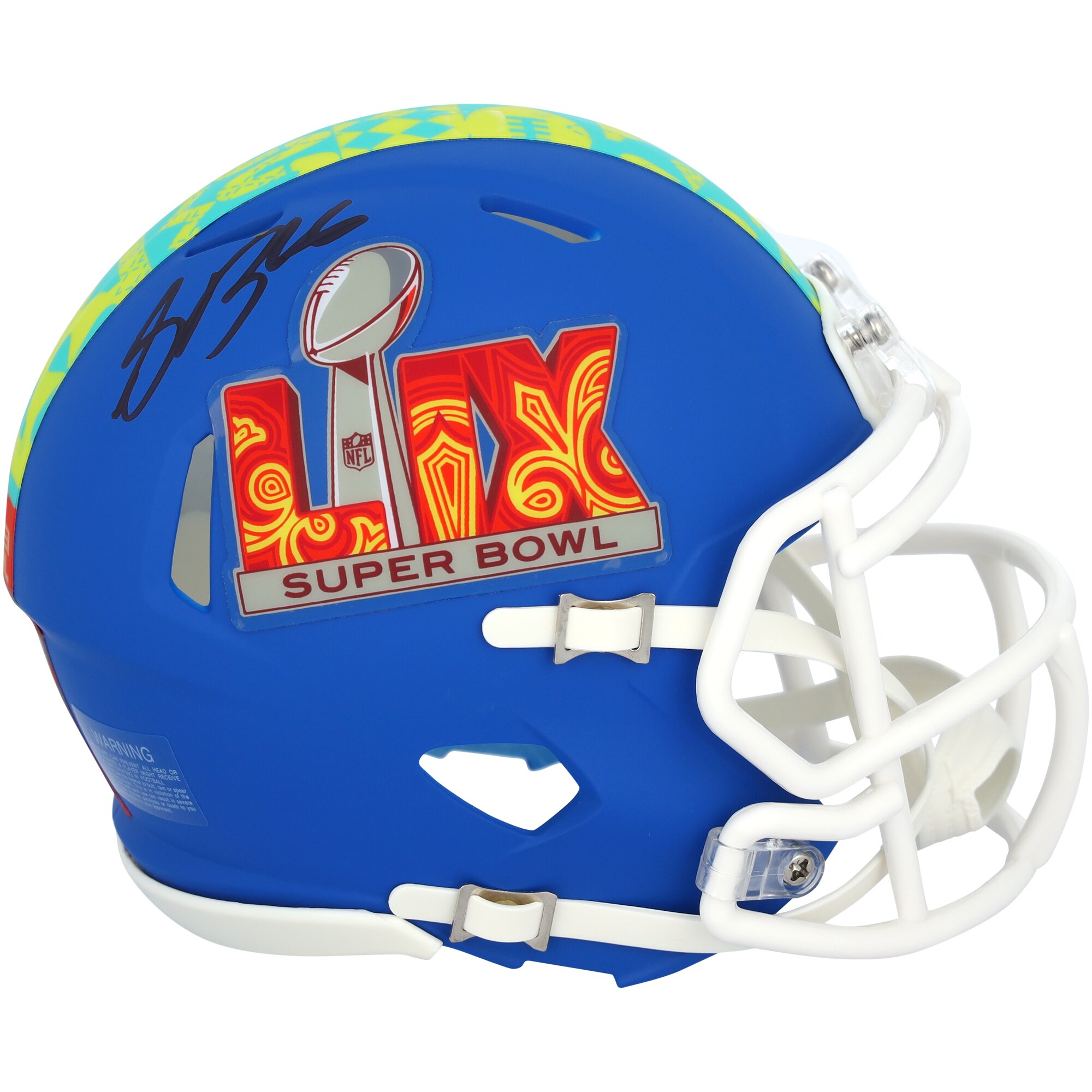 Elevate your collection of Philadelphia Eagles memorabilia by picking up this Saquon Barkley autographed Riddell Super Bowl LIX Mini Helmet. Featuring a striking signature from the Philadelphia Eagles star, it's a must-have addition for any die-hard fan or serious collector. This collectible also includes an individually numbered, tamper-evident hologram that can be verified online to certify its authenticity.ImportedBrand: Fanatics AuthenticSignature may varyOfficially licensedIndividually numbered, tamper-evident hologram is authenticated with FanSecure technology and can be verified at fanatics.com/fansecure