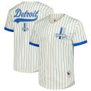 【公式グッズ】NFL ライオンズ シャツ Mitchell & Ness/ミッチェル&ネス メンズ クリーム (NFL FINAL SECONDS STRIPED MESH BF VINTAGE LOGO)