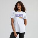 【公式グッズ】MLB ロッキーズ Tシャツ Nike ナイキ レディース ホワイト (Women's Nike City Connect Wordmark Tee V2)