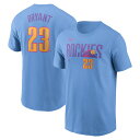 【公式グッズ】MLB ロッキーズ クリス・ブライアント ネーム&ナンバー Tシャツ Nike/ナイキ メンズ ライトブルー (Nike Fuse N&N Men's City Connect 2.0)(4)