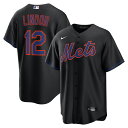 【公式グッズ】MLB メッツ フランシスコ・リンドーア ユニフォーム Nike ナイキ メンズ ブラック (2025 Nike Men's Replica 2....