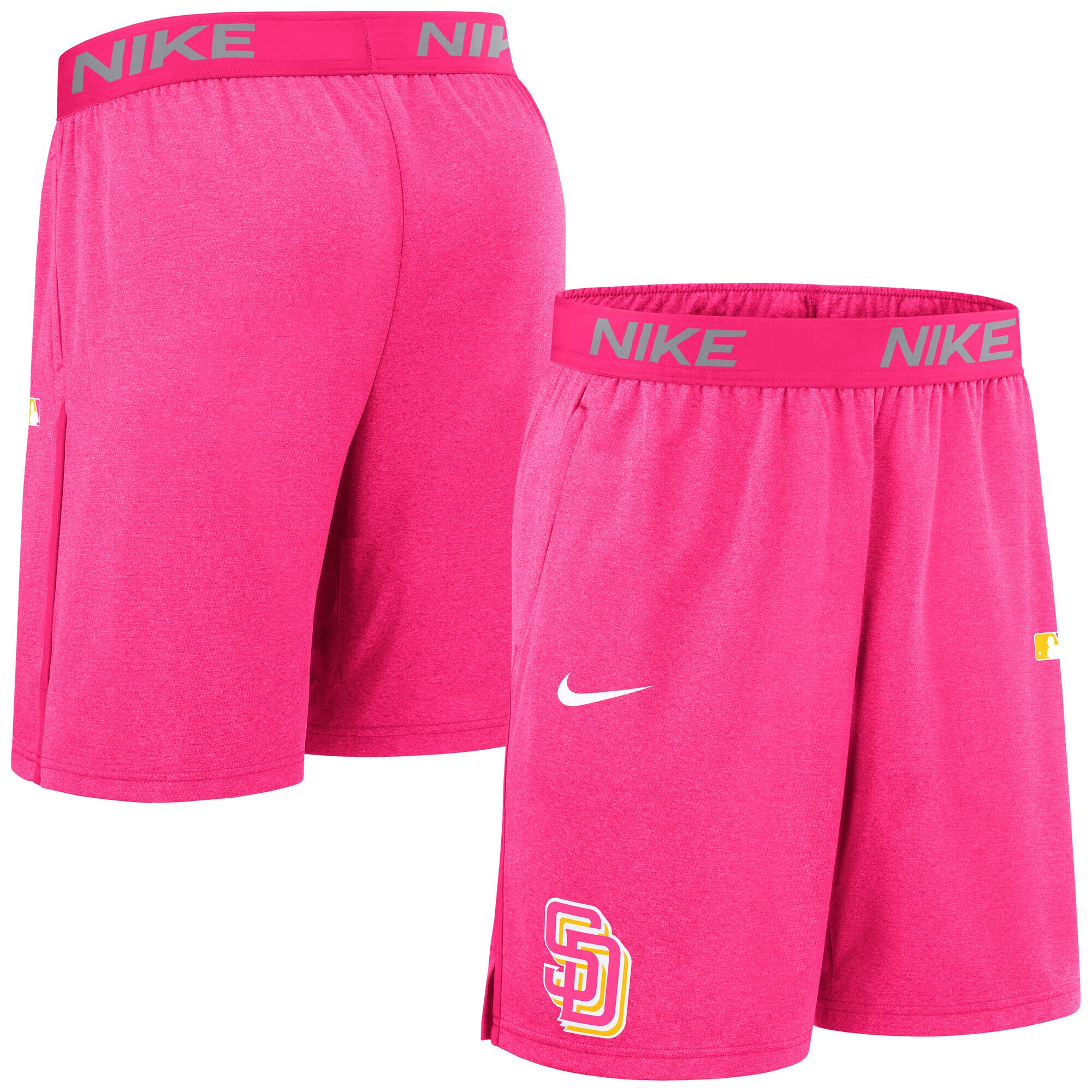 【公式グッズ】MLB パドレス トレーニングショーツ Nike/ナイキ メンズ ピンク (Men's Nike AC City Connect DF Short Knit)
