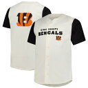 【公式グッズ】NFL ベンガルズ シャツ Fanatics/ファナティクス メンズ クリーム (Men's Short Sleeve Vintage Button Down Top)