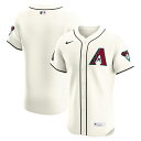【公式グッズ】MLB ダイヤモンドバックス ユニフォーム Nike ナイキ メンズ クリーム (Blank Nike Elite Jersey - Sponso...