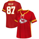 【公式グッズ】NFL チーフス トラビス・ケルシー Tシャツ Fanatics(ファナティクス) レディース レッド (Women's Plus Size N&...