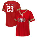 【公式グッズ】NFL 49ers クリスチャン・マキャフリー Tシャツ Fanatics(ファナティクス) レディース スカーレット (Women's Plus...
