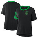 【公式グッズ】MLS オースティンFC Tシャツ Fanatics(ファナティクス) レディース ブラック (NUT S25 Women's Defender Pairing Legacy Cotton Tee)