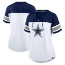 エントリーでポイント 5倍【公式グッズ】NFL カウボーイズ Tシャツ Fanatics(ファナティクス) レディース ホワイト (NFL Womens Athena Lace Up Rhinestone SST)(4)