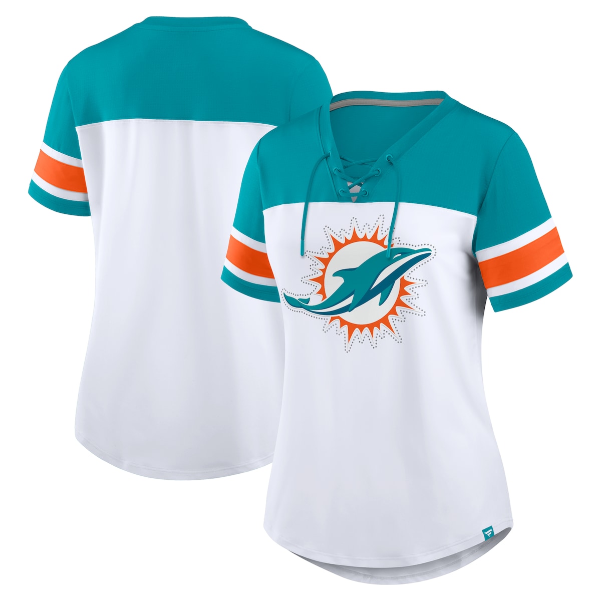 ڸåNFL ɥե T Fanatics/եʥƥ ǥ ۥ磻 (NFL Womens Athena Lace Up Rh...