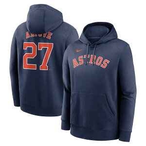 【公式グッズ】MLB アストロズ ホセ・アルトゥーベ トレーナー Nike ナイキ メンズ ネイビー (Nike Name and Number Club Hoodie)