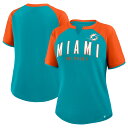 【公式グッズ】NFL ドルフィンズ Tシャツ Fanatics/ファナティクス レディース アクア (NFL Womens Height Advantage F...