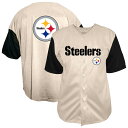 【公式グッズ】NFL スティーラーズ シャツ Fanatics/ファナティクス メンズ クリーム (Men's Short Sleeve Vintage Button Down Top)