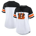 【公式グッズ】NFL ベンガルズ Tシャツ Fanatics/ファナティクス レディース ホワイト (NFL Womens Athena Lace Up Rhi...