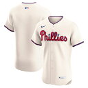 【公式グッズ】MLB フィリーズ オルタネイト エリート ユニフォーム Nike/ナイキ メンズ クリーム (Nike Elite Jersey Team Front - NO Patch)