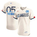 【公式グッズ】MLB ドジャース フレディ・フリーマン ユニフォーム Nike ナイキ メンズ クリーム (Player Nike Elite Jersey C...