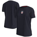 【公式グッズ】NATIONAL TEAM アメリカ女子代表 Tシャツ Nike/ナイキ レディース ネイビー (NIK SU25 Women's Crest T...