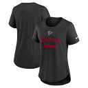 【公式グッズ】NFL ファルコンズ Tシャツ Nike/ナイキ レディース ブラック (25 Women's Nike Primetime Script Triblend Fashion Top - R)(4)