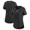 【公式グッズ】NFL レイブンズ Tシャツ Nike/ナイキ レディース ブラック (25 Women's Nike Primetime Script Trib...