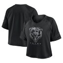 【公式グッズ】NFL ベアーズ ラグラン Vネック Tシャツ Fanatics/ファナティクス レディース ブラック (NFL Womens Blackout Fashion Jersey)