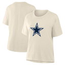 【公式グッズ】NFL カウボーイズ Tシャツ Fanatics/ファナティクス レディース クリーム (NFL Womens Dove Legacy Cotton SST - R)