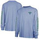 【公式グッズ】NFL シーホークス 長袖 Tシャツ '47 /フォーティーセブン メンズ ブルー (CAIRN RAVINE FOUNDATION LS- throwback)