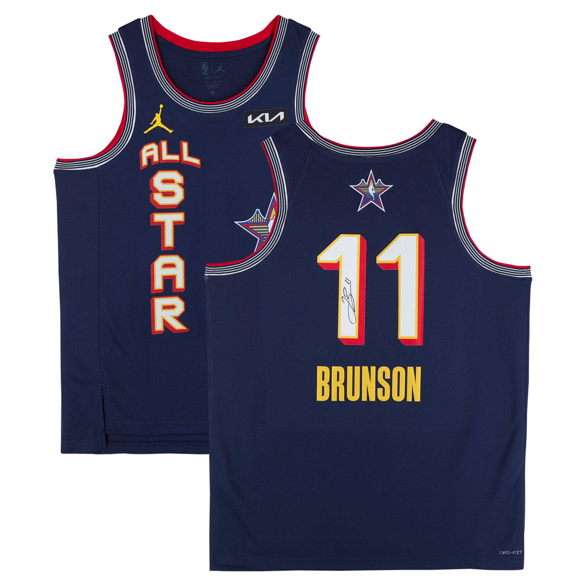 【公式シリアル番号付】NBA ニックス ジャレン・ブランソン 直筆サイン入り ユニフォーム Fanatics Authentic/ファナティクスオーセンティック (AUT 25 ASG BK JERSEY 45695)