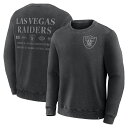【公式グッズ】NFL レイダース トレーナー Fanatics(ファナティクス) メンズ ブラック (FANATICS DEEP ROUTE CREW)