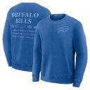 【公式グッズ】NFL ビルズ トレーナー Fanatics(ファナティクス) メンズ ロイヤル (FANATICS DEEP ROUTE CREW)