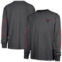 【公式グッズ】NFL ファルコンズ 長袖 Tシャツ '47 /フォーティーセブン メンズ ブラック (CAIRN RAVINE FOUNDATION LS)