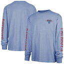 【公式グッズ】NFL ペイトリオッツ 長袖 Tシャツ 47/フォーティーセブン メンズ ブルー (CAIRN RAVINE FOUNDATION LS- throwback)