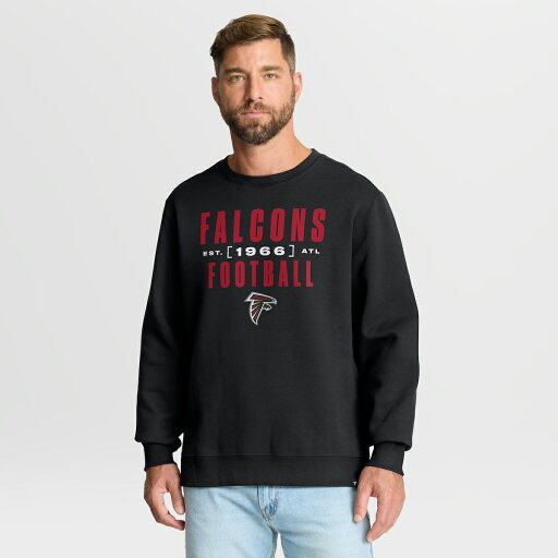 【公式グッズ】NFL ファルコンズ トレーナー Fanatics/ファナティクス メンズ ブラック (FANATICS POWERFUL THROW LEGACY FLEECE CREW) 【公式グッズ】NFL ファルコンズ トレーナー Fanatics/ファナティクス メンズ ブラック (FANATICS POWERFUL THROW LEGACY FLEECE CREW)
