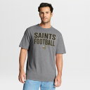 【公式グッズ】NFL セインツ Tシャツ Fanatics/ファナティクス メンズ ヘザーグレイ (FANATICS FIRST DOWN TRIBUTE TRIBLEND SS)(4)