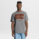 【公式グッズ】NFL ブラウンズ Tシャツ Fanatics/ファナティクス メンズ ヘザーグレイ (FANATICS FIRST DOWN TRIBUTE TRIBLEND SS)(4)