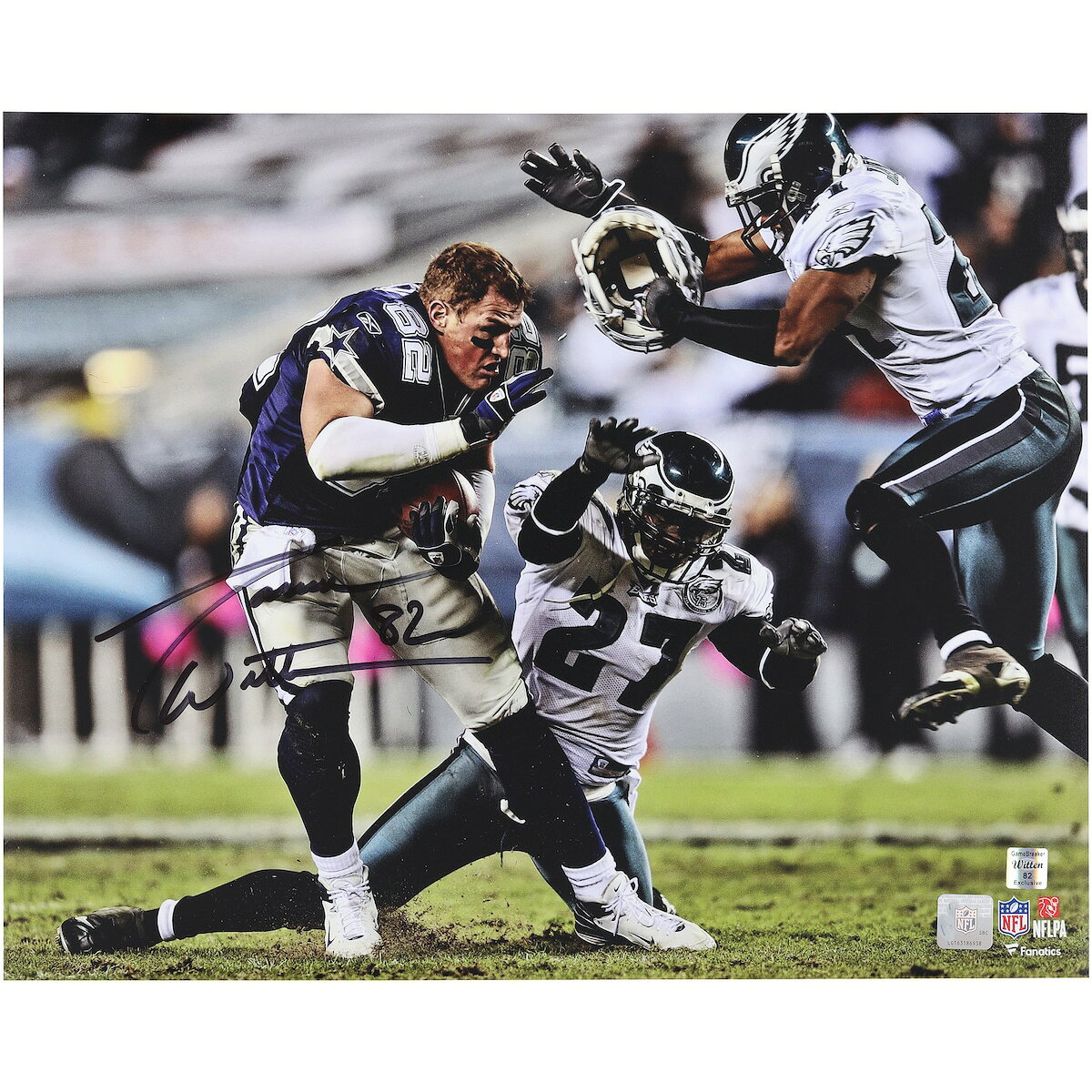 NFL カウボーイズ ジェイソン・ウィッテン 直筆サイン入り フォト Fanatics Authentic/ファナティクスオーセンティック (AUTO LOOSE AND FRAMED COLOR SWATCH)