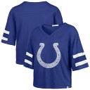 【公式グッズ】NFL コルツ Vネック Tシャツ '47/フォーティーセブン/フォーティーセブン レディース ロイヤルブルー (NFL Womens Premier Scout Crop Tee)