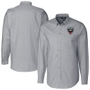 【公式グッズ】MLS D.C.ユナイテッド シャツ Cutter & Buck メンズ チャコール (CNB S25 Men's Stretch Oxford Long Sleeve Dress Shirt)(4)