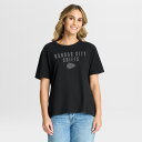 【公式グッズ】NFL チーフス Tシャツ Fanatics/ファナティクス レディース ブラック (NFL Womens Blackout Legacy SST - R)