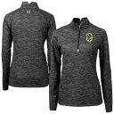 【公式グッズ】MLS ナッシュビル・SC プルオーバー Cutter & Buck レディース ブラック (CNB S25 Women's Traverse Stretch Eco Camo Print 1/4 Zip Pullover)(4)