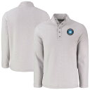 【公式グッズ】MLS シャーロットFC プルオーバー Cutter & Buck メンズ グレイ (CNB S25 Men's Hunts Point Eco Textured Fleece Recycled Snap Pullover)(4)